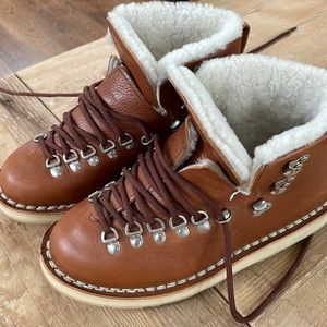 Diemme leather and shearling boots